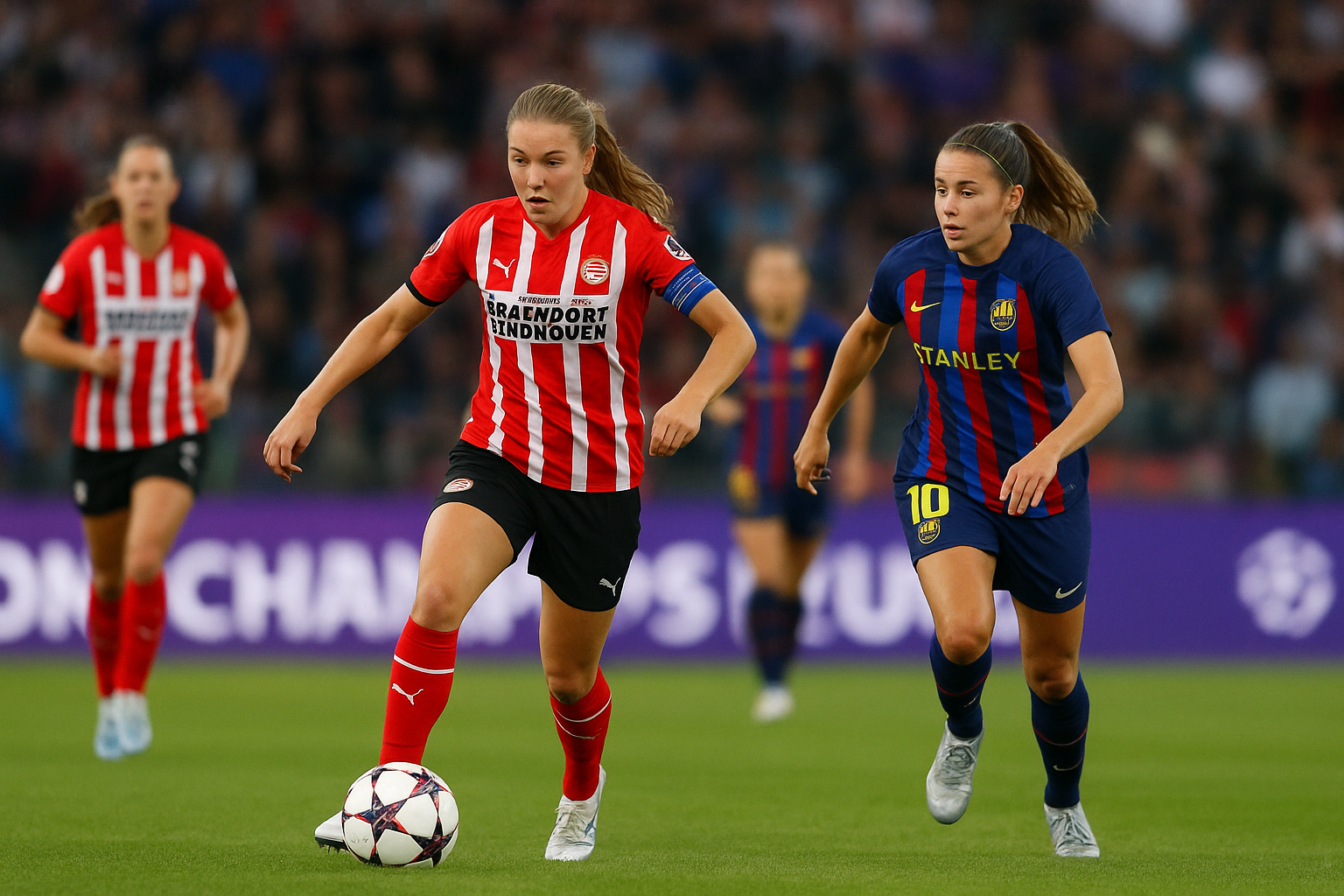 PSV Vrouwen Women Champions League tegen Manchester United